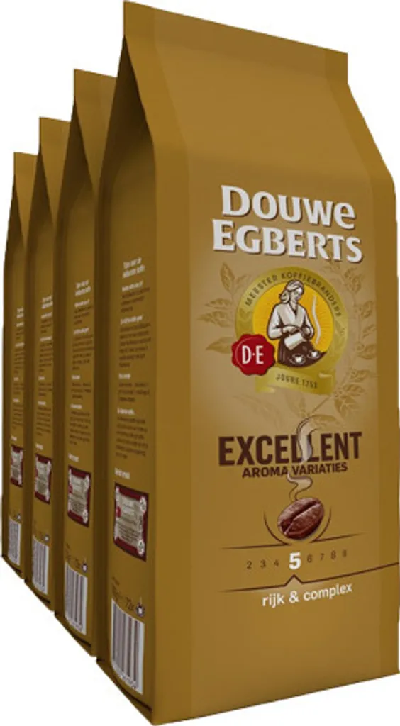 Douwe Egberts coffee beans, excellent aroma | 1 pack | 4 pieces