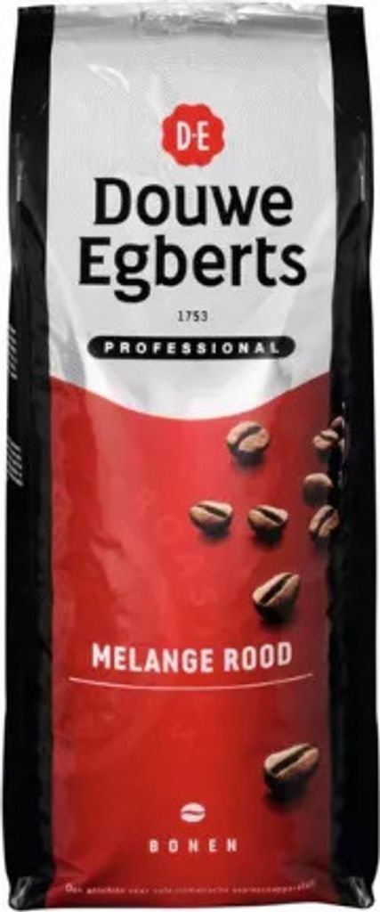 Kaffee Douwe Egberts Bohnen Melange Rot 1kg | Beutel a 1 Kilogramm | 6 Stück