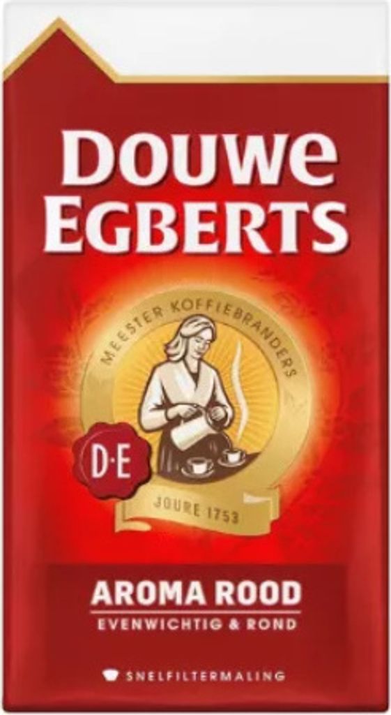 Douwe Egberts Quick Filter Ground Coffee Melange Red 250g | Pack of 250g | 24 pieces