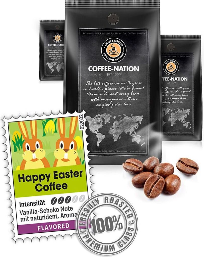 HAPPY EASTER COFFEE flavored by Coffee-Nation, 500g beans