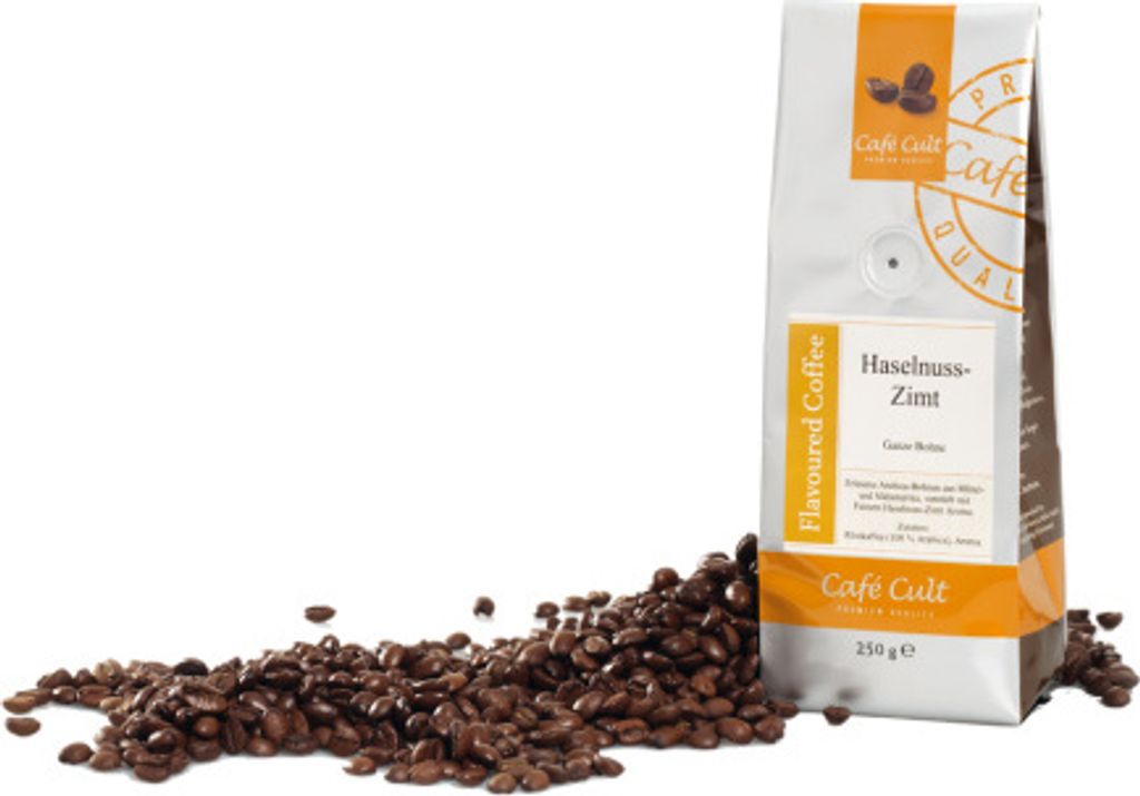 Coffee "Hazelnut Cinnamon" in 1 kg bag, whole bean, flavored