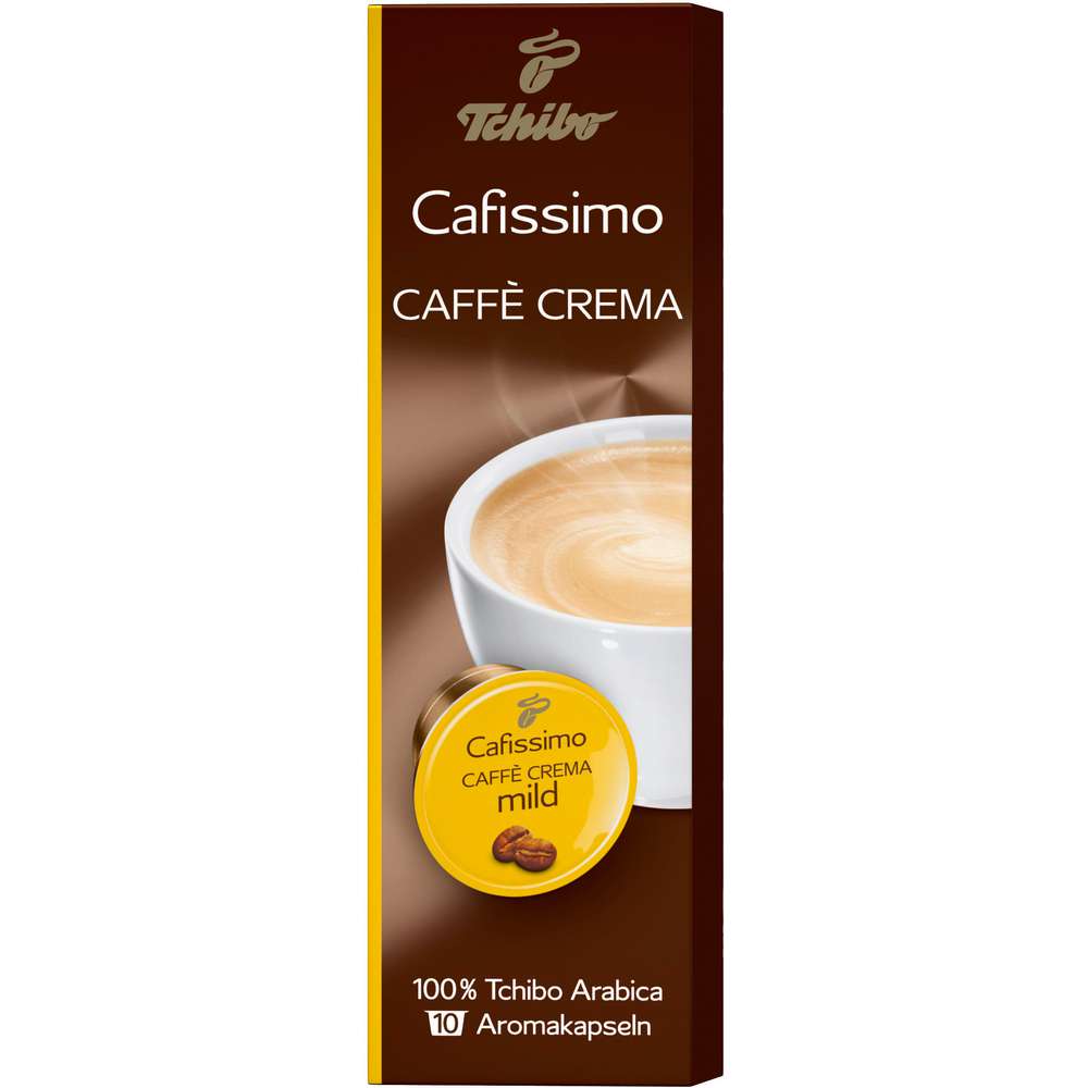 Coffee capsules Cafissimo Caffè Crema, mild