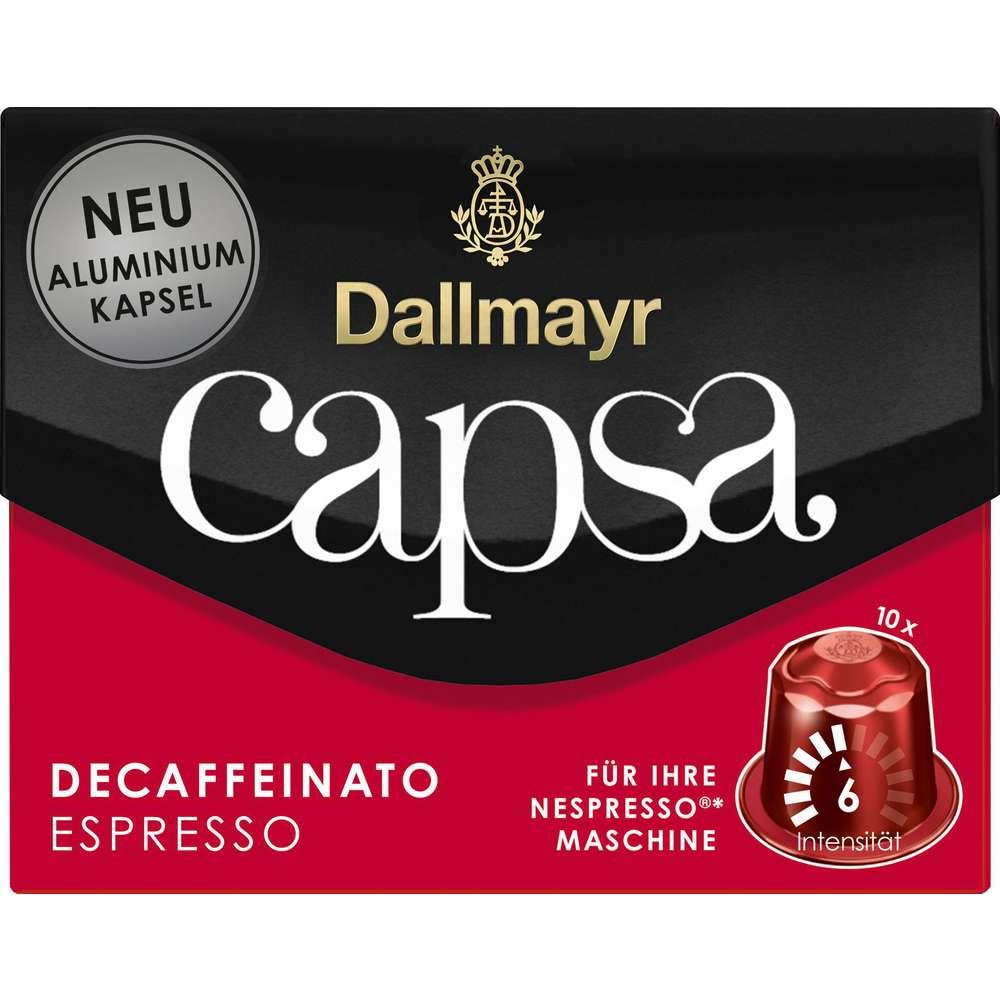 Coffee Capsules Capsa, Lungo Decaffeinato, decaffeinated