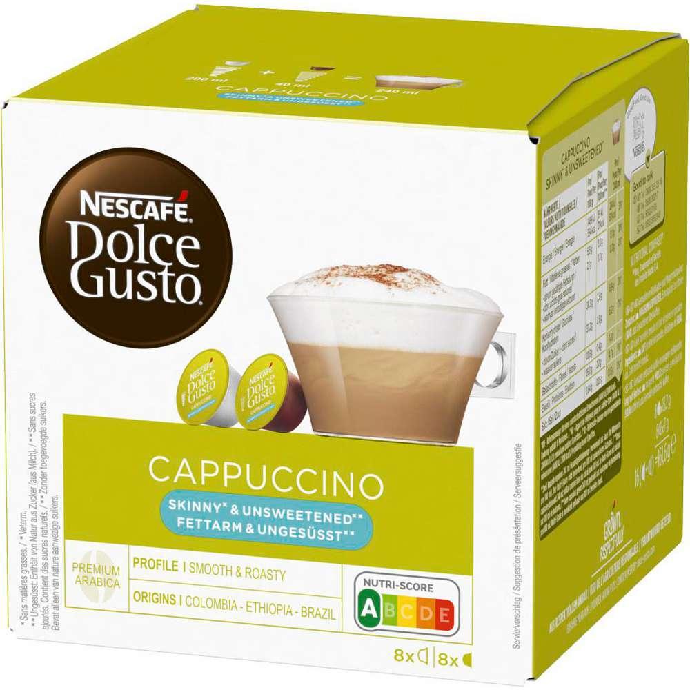 Coffee capsules Dolce Gusto, Cappuccino unsweetened