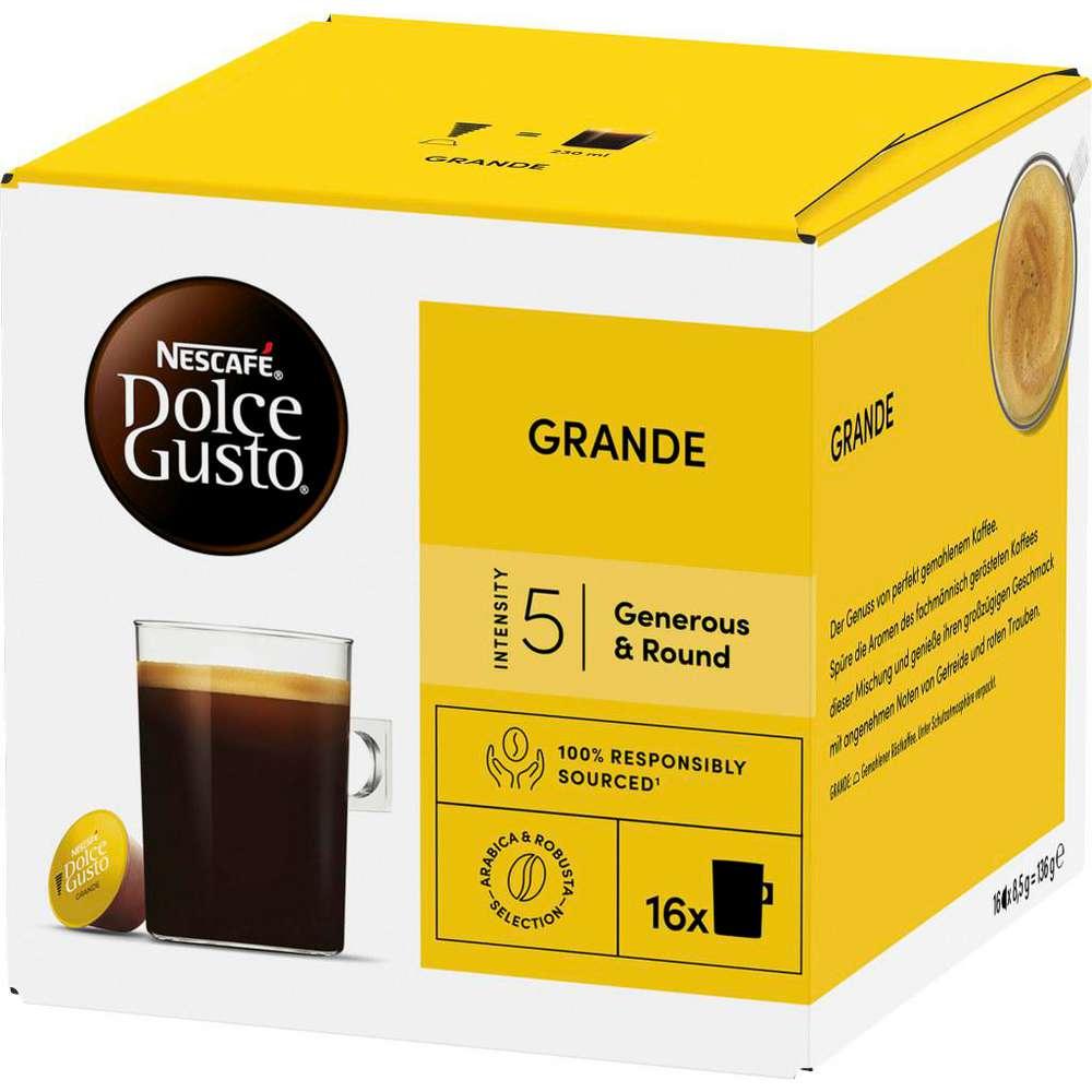 Coffee capsules Dolce Gusto, Grande