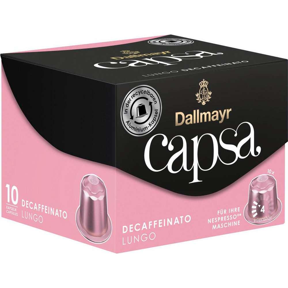 Coffee capsules Lungo, decaffeinated