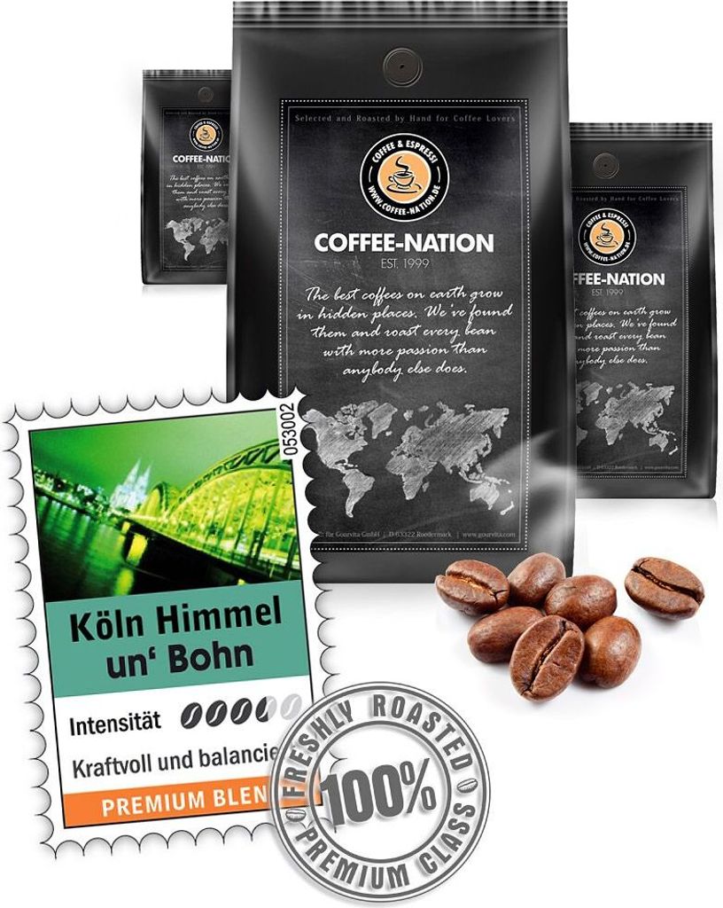 Coffee KÖLNER HEIM UN BOHN by Coffee-Nation, 500g beans