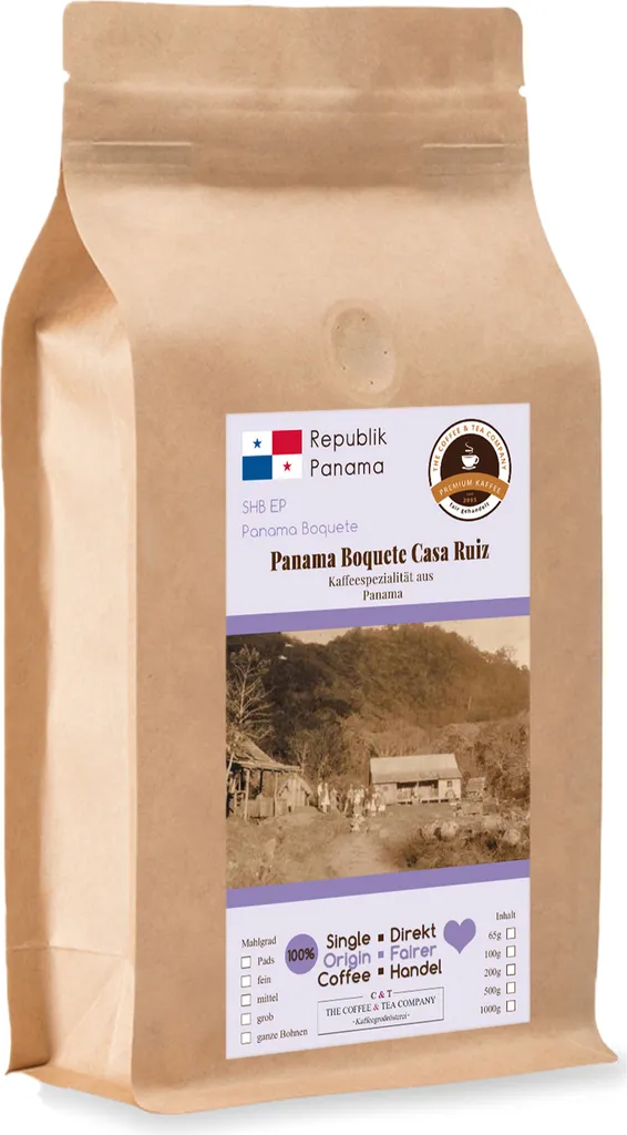 Coffee with Heart - Panama Boquete Casa Ruiz - 200 g Whole Bean