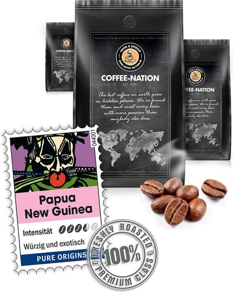 Coffee PAPUA NEW GUINEA by Coffee-Nation, 500g beans