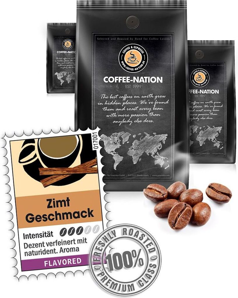 Coffee CINNAMON flavored by Coffee-Nation, 500g beans