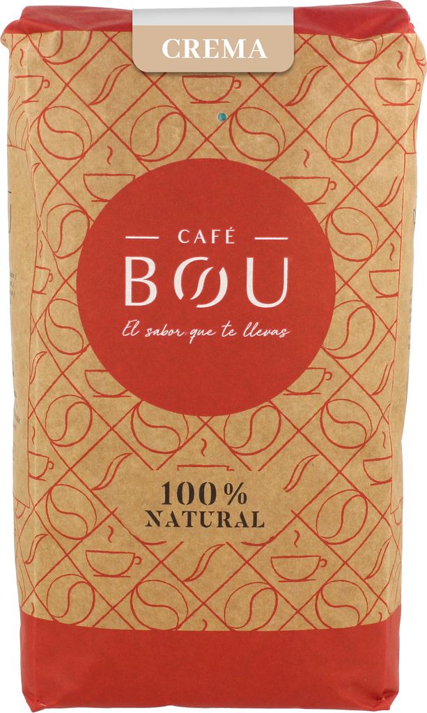 Coffee beans BOU cafe NATURAL CREMA 1 kg Espana, CREMA