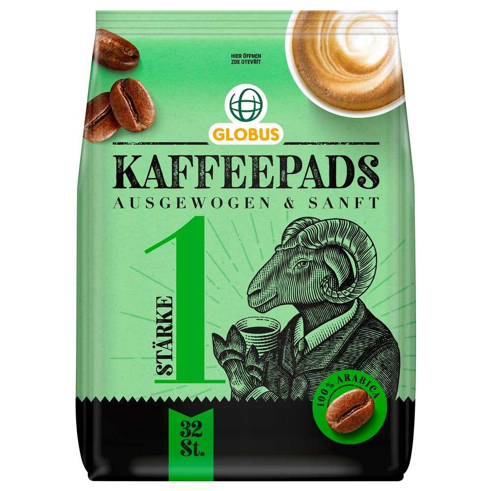 Coffee pods strength 1, balanced and smooth