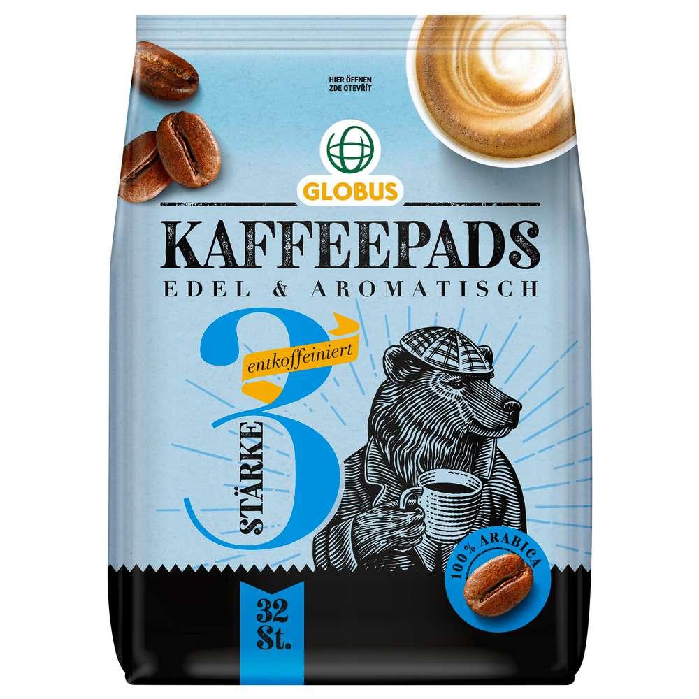 Coffee pods strength 3 decaffeinated, noble and aromatic