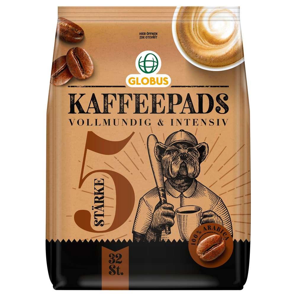 Coffee pods strength 5, full-bodied and intense