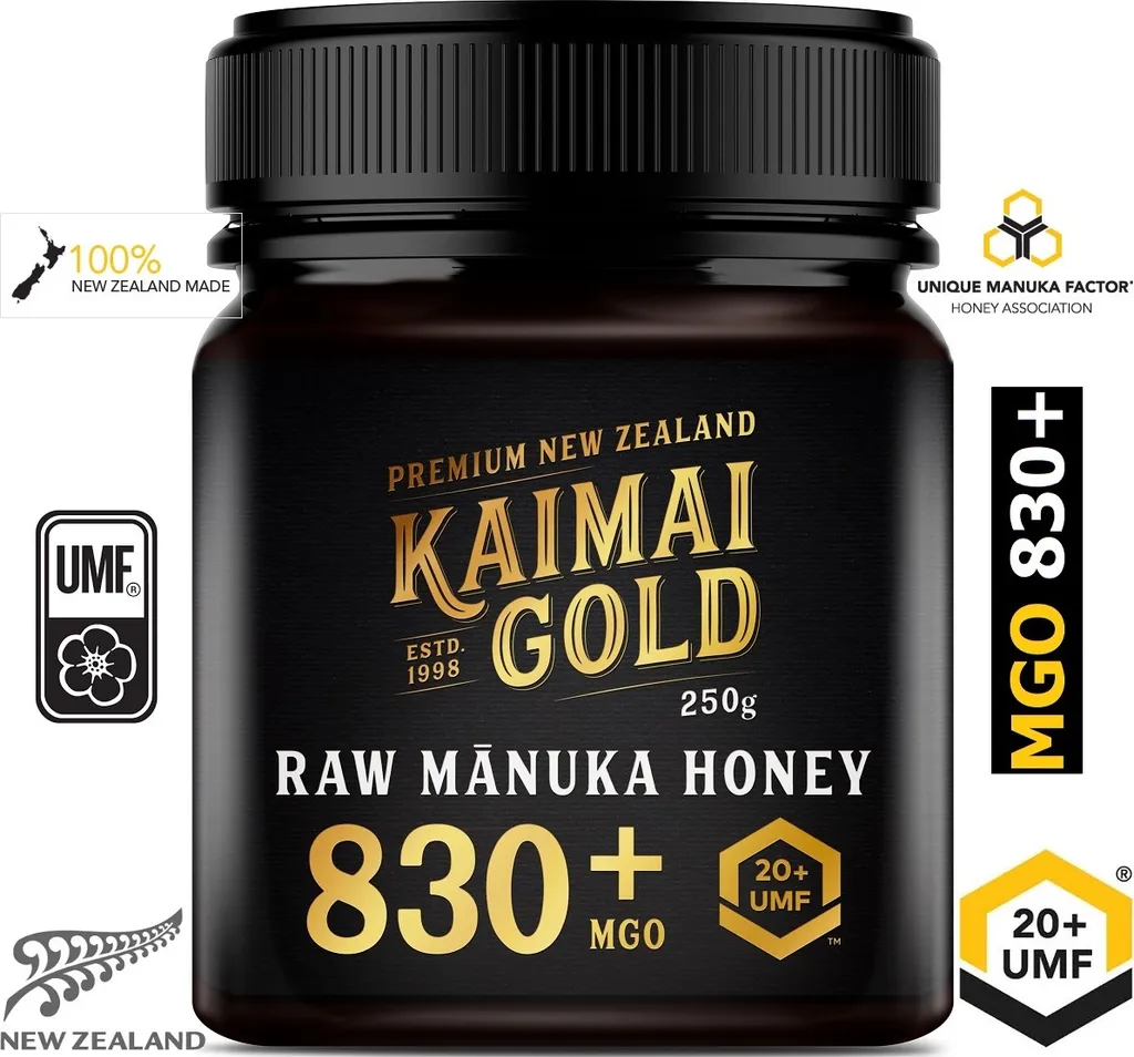 Kaimai Gold MGO 830+ / UMF 20+ Manuka Honig * 250g Premium Monofloral UMF® Certified Neuseeland ManukaHonig * 600 625 633 696 700 720 800 820 829 850