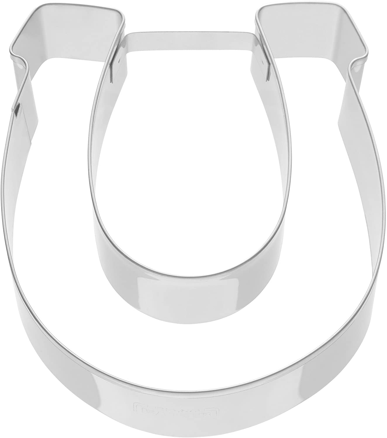Kaiser Cookie Cutter Horseshoe Congratulations Stainless Steel Cookie Cutter for Biscuits 9 x 8 x 2.5 cm