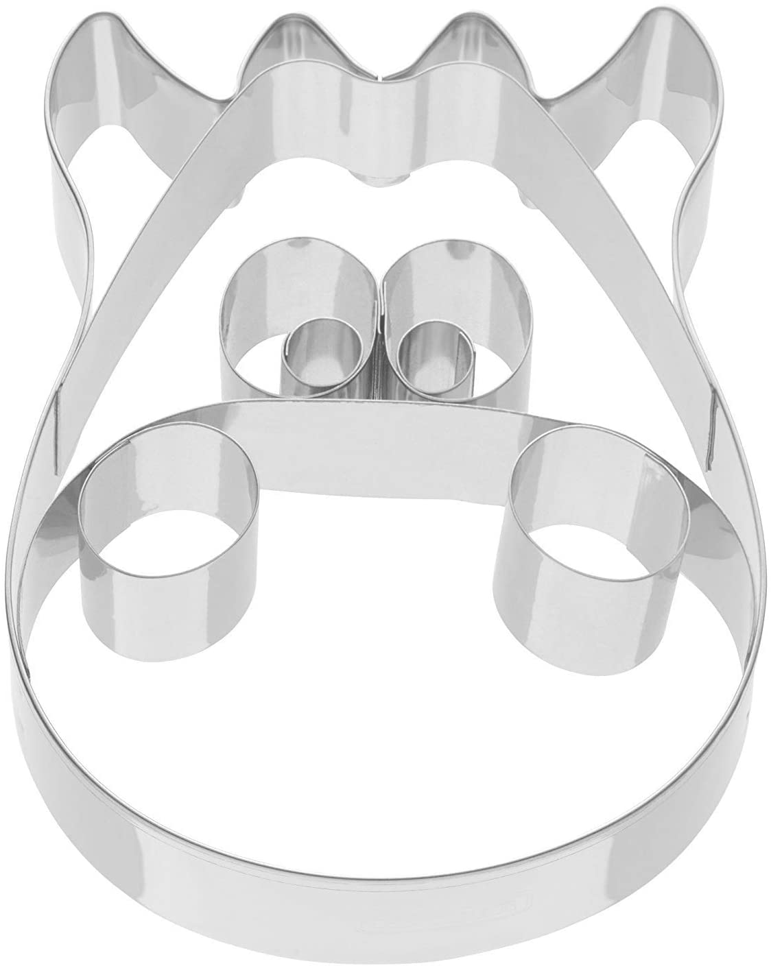 Kaiser Cookie Cutter Cow, Zoo, Stainless Steel, Cookie Cutter for Biscuits, 10 x 8 x 2.5 cm