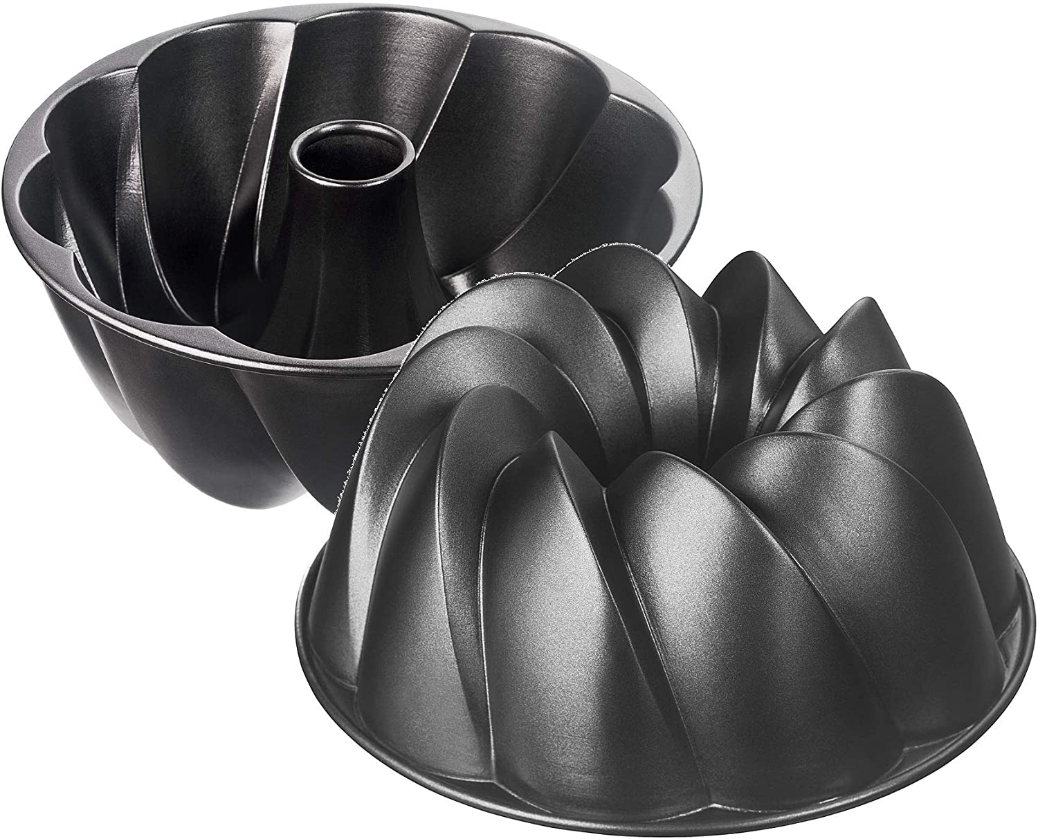 Kaiser Inspiration design bundt cake mould diameter 25 cm with surface structure cast aluminium coating even browning