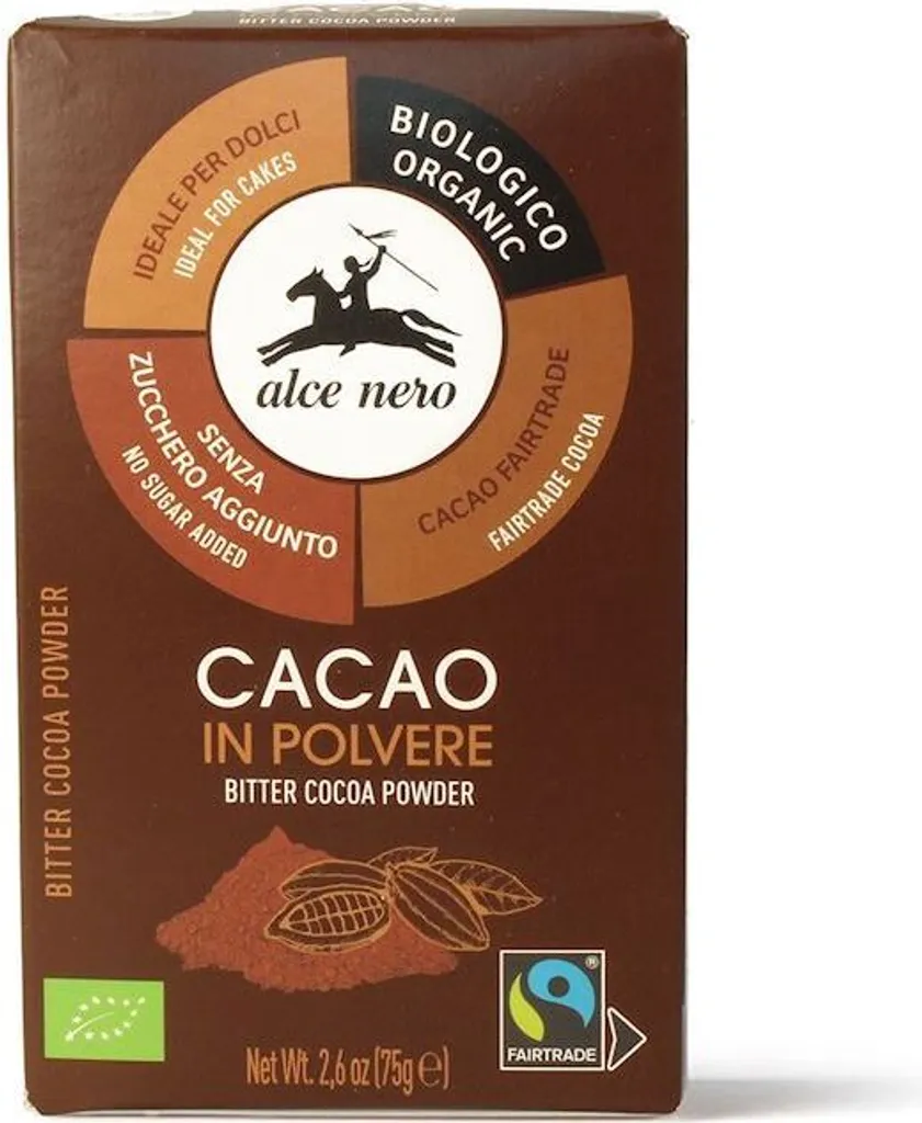 COCOA POWDER FAIR TRADE75 g - ALCE NERO