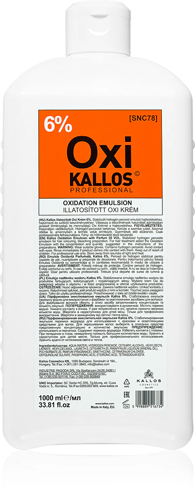 Kallos Kallos Classic Oxi Peroxide Cream 6%