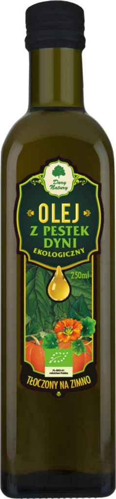 KALTGEPRESSTES KÜRBISKERNENÖL, 250 ml - DARY NATURY