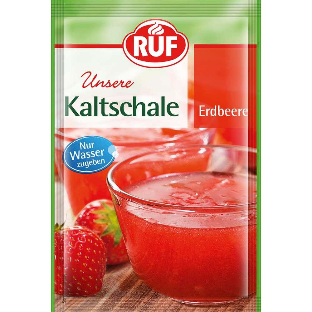 Cold soup, strawberry