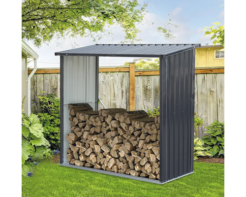 Firewood shelter tepro Wood Store Large 164 x 83 x 157 cm anthracite