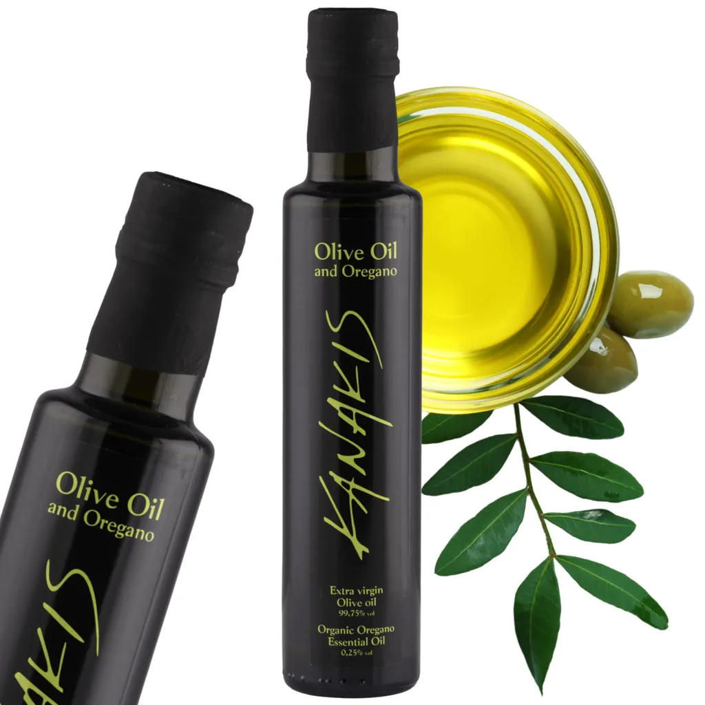 Kanakis | Aromatisiertes Olivenöl, mit Oregano, extra vergine, griechisch, DELIKAT, für Salate
