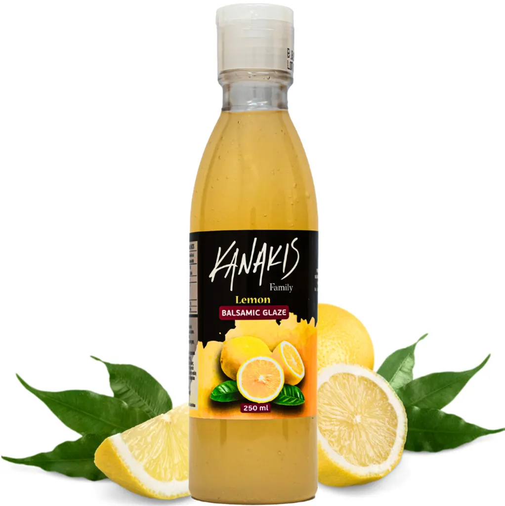 Kanakis, cream, balsamic, lemon, balsamic vinegar sauce, 250ml, Greek, for salads, gluten-free