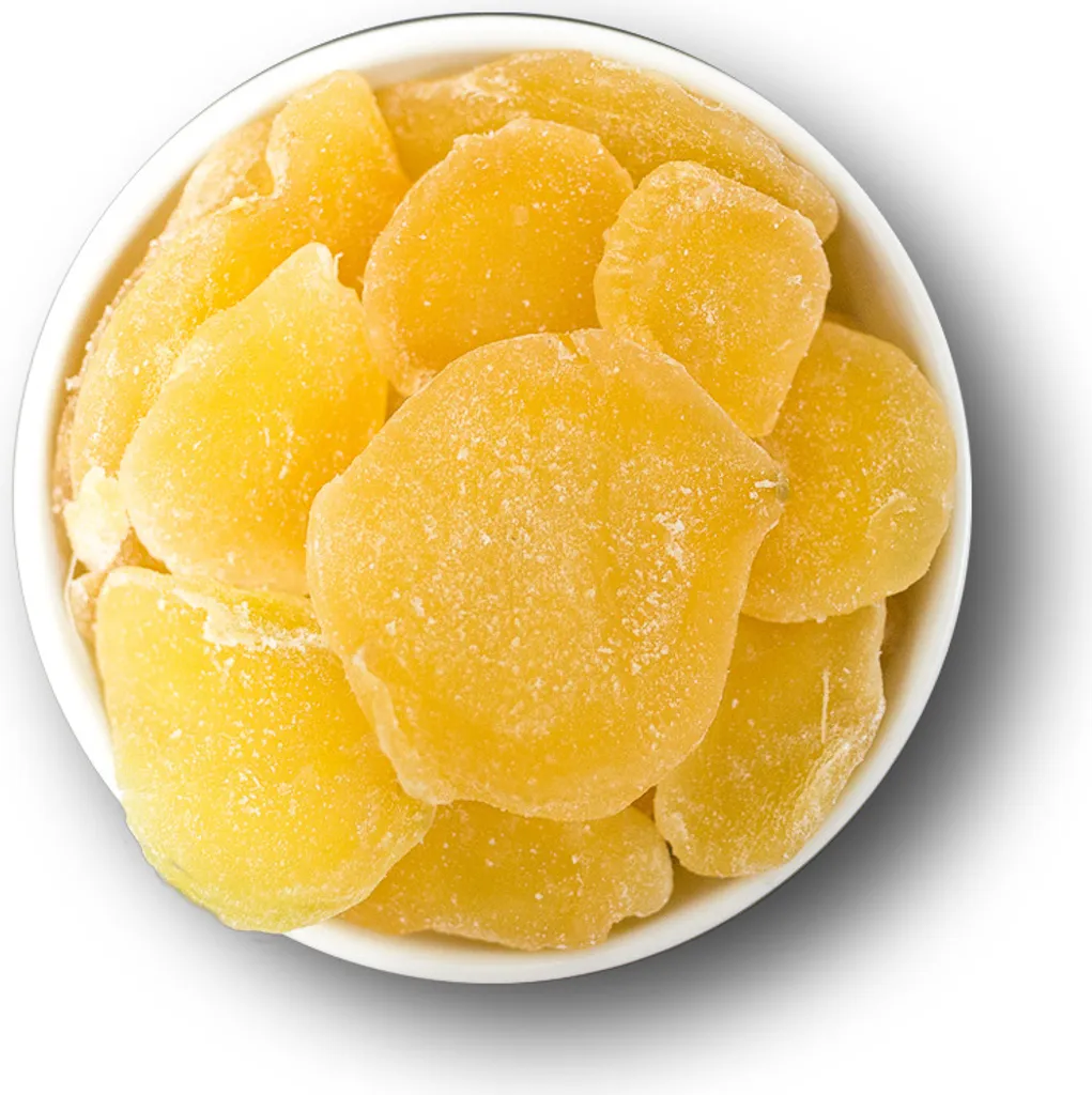 Candied ginger slices, 1 kg