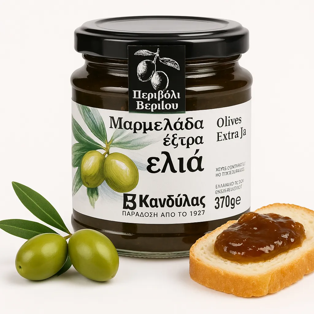 Kandylas, Marmelade, Konfitüre, 370g, Olivenkonfitüre, Olivenmarmelade, griechische Konfitüre