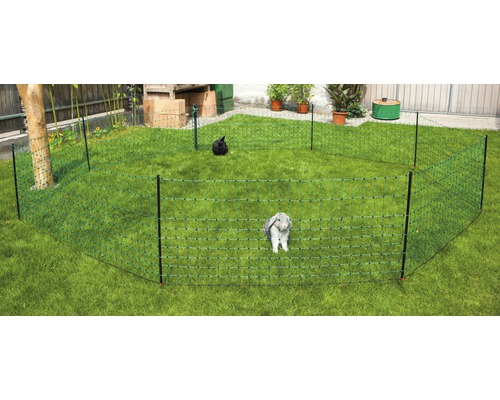 Rabbit net single tip electrifiable 50 m x 65 cm green