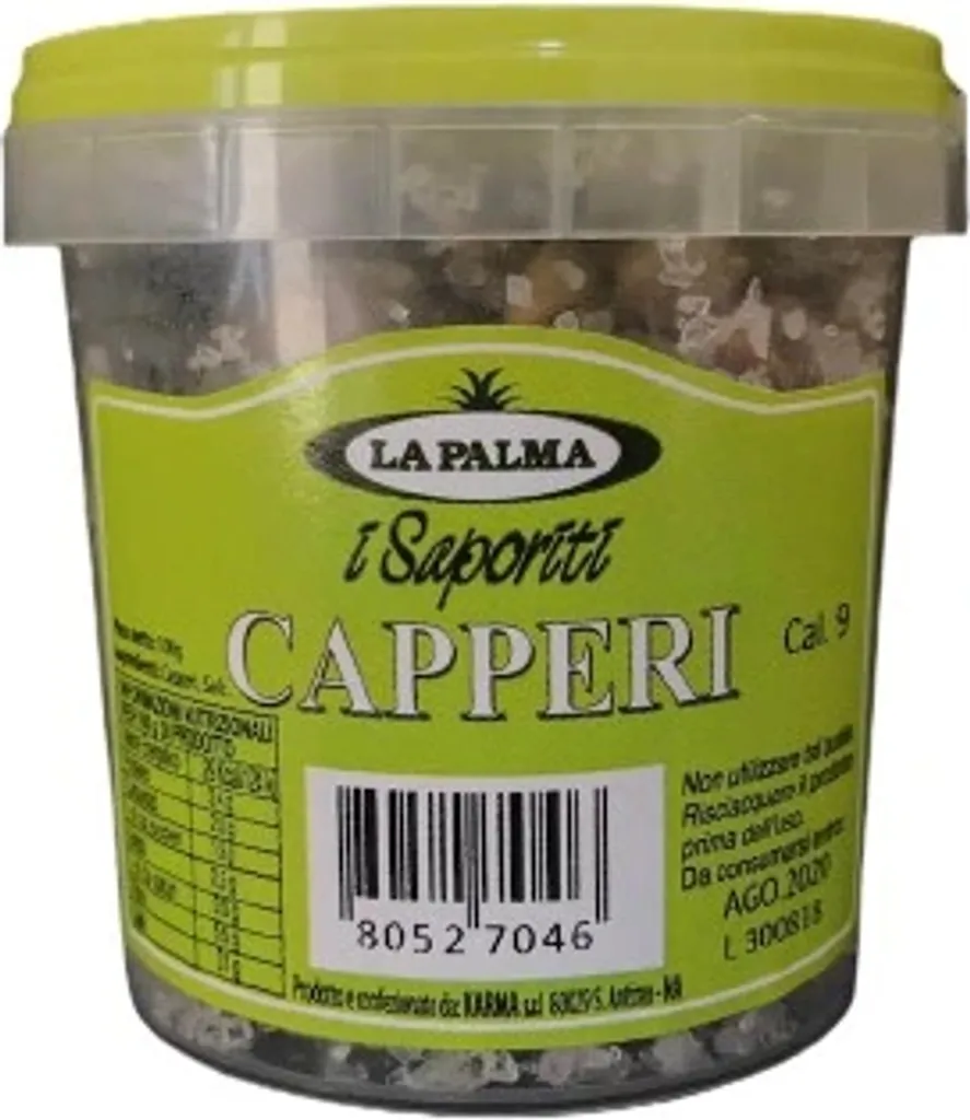 Capers in sea salt 100g - La Palma