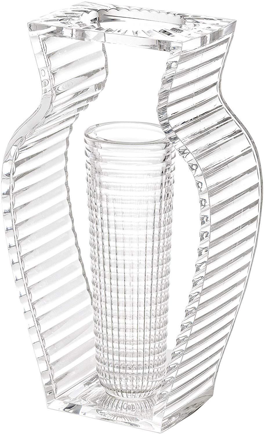 Kartell I Shine Vase, Plastik, Kristall, 12.29 X 33 Cm