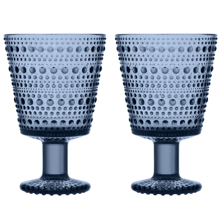 Iittala Kastehelmi Drinking Glass With Foot 26 Cl 2-Pack