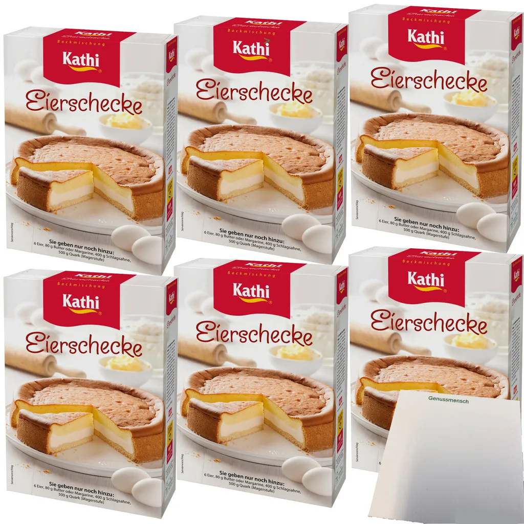 Kathi baking mix for Eierschecke 6-pack (6x545g pack) + usy block