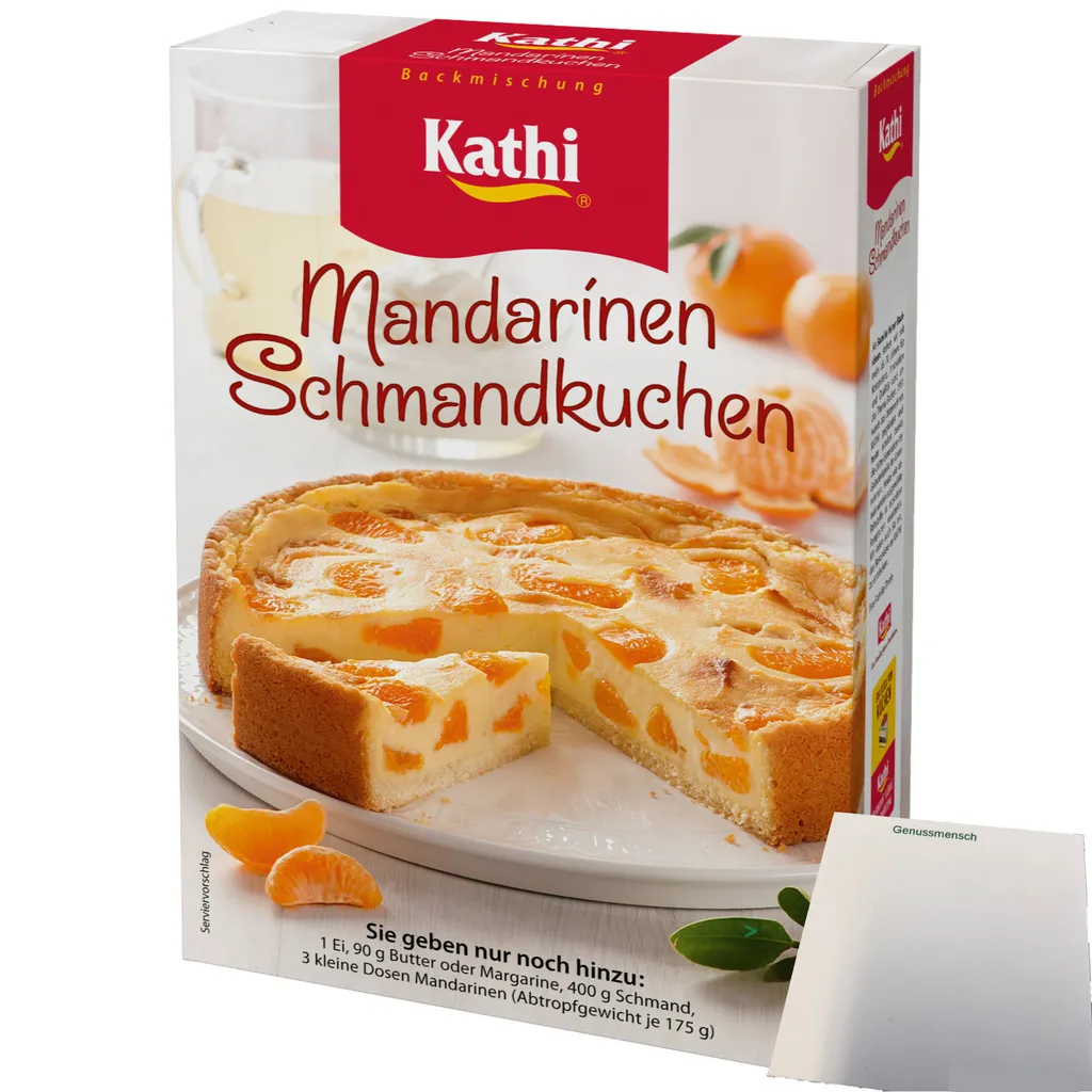 Kathi baking mix for mandarin sour cream cake (460g pack) + usy block
