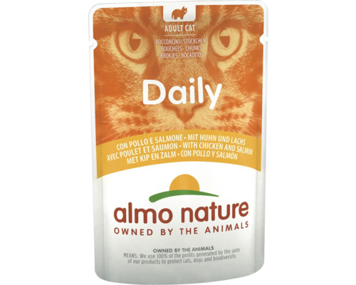 Wet cat food almo nature Daily Menu chicken and salmon 70 g