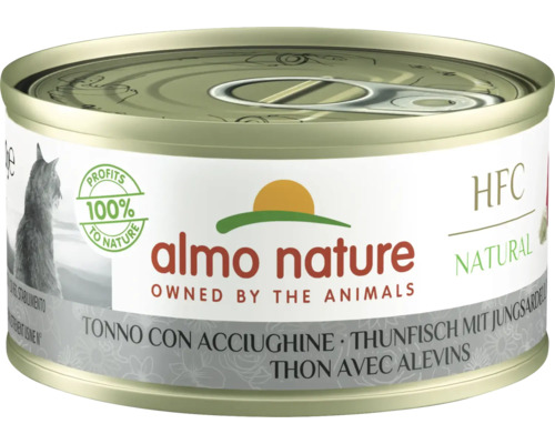 Wet cat food almo nature HFC tuna and anchovy 70 g