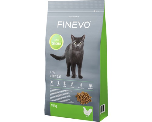 Dry cat food FINEVO Adult Cat Chicken 10 kg