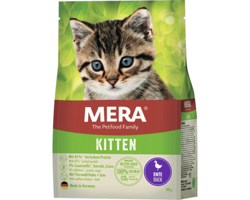 Dry cat food Mera Cats Kitten Duck 400g