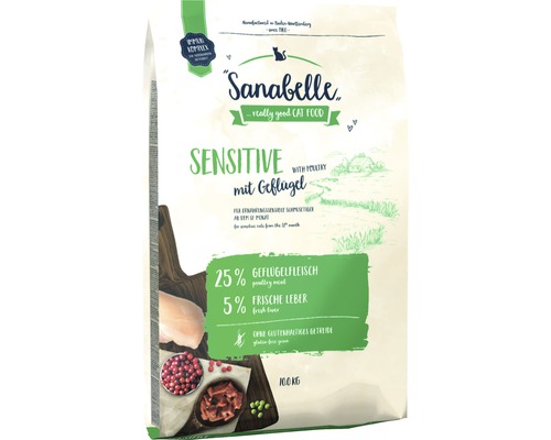 Dry cat food Sanabelle Sensitive Poultry 10 kg