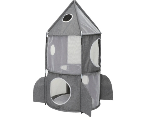 Cat cave Vesper Vesper rocket gray folding tower with 3 levels