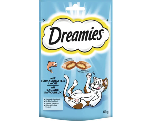 Cat snack Dreamies with salmon 60 g