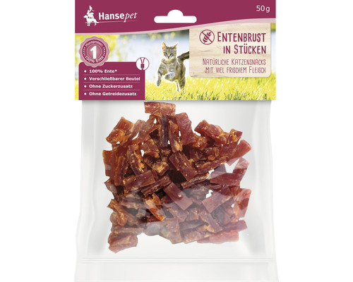 Cat snack Hansepet duck breast in pieces 50 g