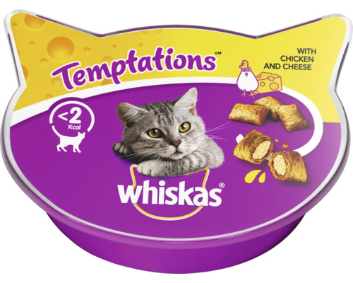 Cat snack Whiskas Temptations crispy bags chicken and cheese 60 g