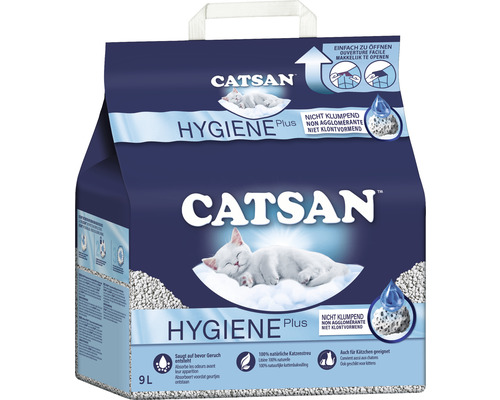 Cat litter CATSAN hygiene litter Plus non-clumping 9 l