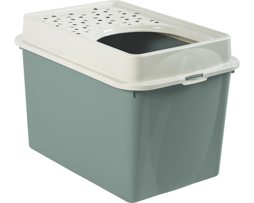 Cat litter box 57.2 x 39.3 x 40.4 cm green