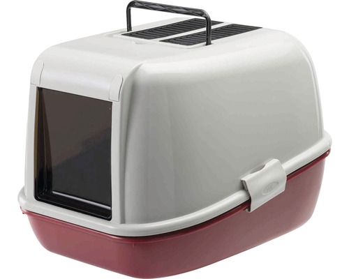 Magix cat toilet with hood and sieve insert 55.5 x 44.5 x 41 cm random color selection