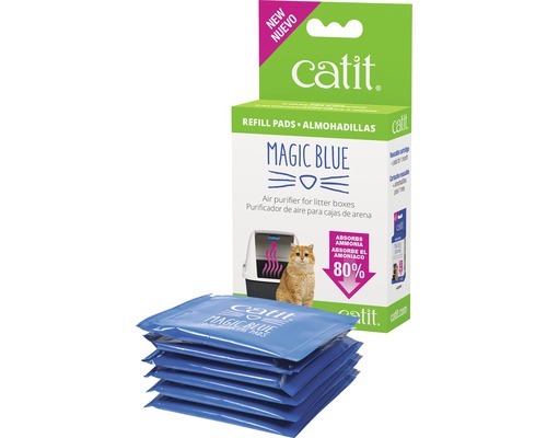 Cat toilet filter Catit Magic Blue refill pack for 3 months, approx. 11 x 8.5 x 3.5 cm